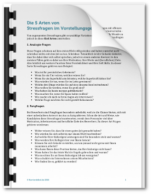 Stressfragen Beispiele Vorstellungsgespräch