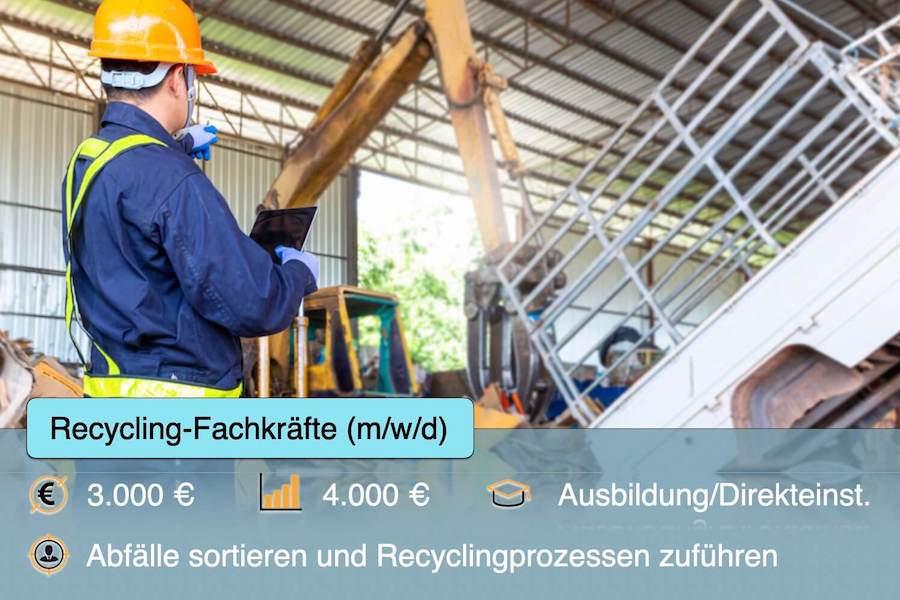 Recycling-Fachkräfte